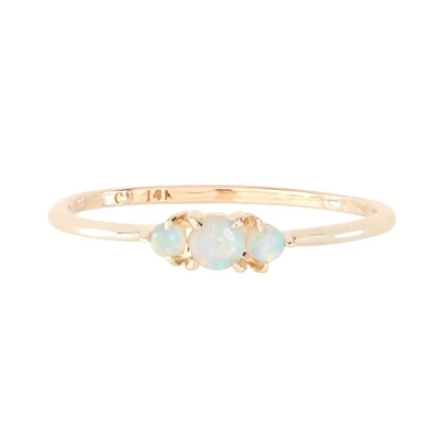 925 anéis chapeados da joia das mulheres de Opal Rings For Women Wholesale do ouro amarelo de Sterling Silver 14k