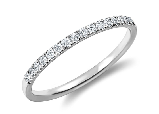 Material de prata da prata do anel 9k 925 da guloseima 1.3mm com 0.16Carat Moissanite