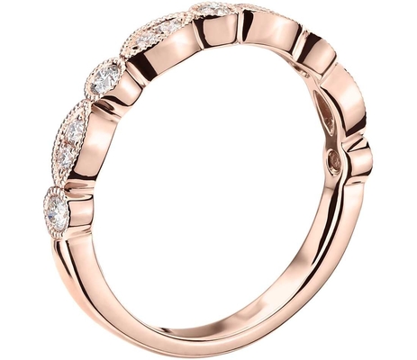 Rose Gold Jewelry 14K Diamond Engagement Ring Round Cut natural