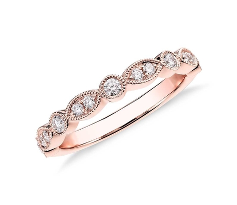 Rose Gold Jewelry 14K Diamond Engagement Ring Round Cut natural