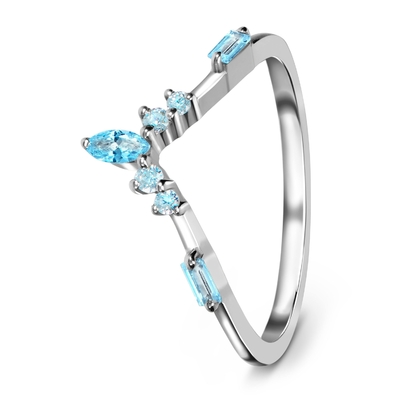 9K / ouro branco natural de 10K/14K/18K Emerald Cut Diamond Engagement Ring
