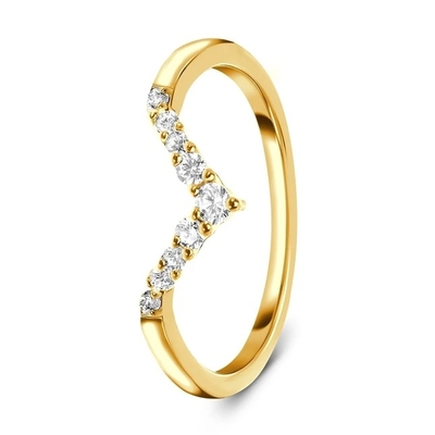 Celebridade Diamond Engagement Rings For Women, 14K Rose Real Diamond Jewellery