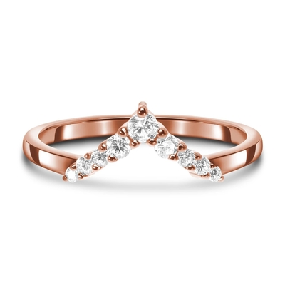 Celebridade Diamond Engagement Rings For Women, 14K Rose Real Diamond Jewellery