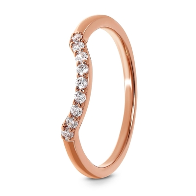 Diamond Fancy Promise Rings real o mais bonito 14K Rose Gold Jewelry