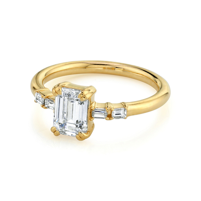 Casamento puro ouro 14k/18k natural de Diamond Ring Wedding Solid do ouro