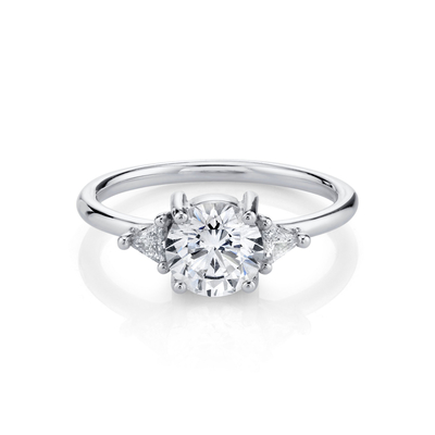 RD 4mm Diamond Ring natural redondo, garra que ajusta a aliança de casamento do ouro 18k