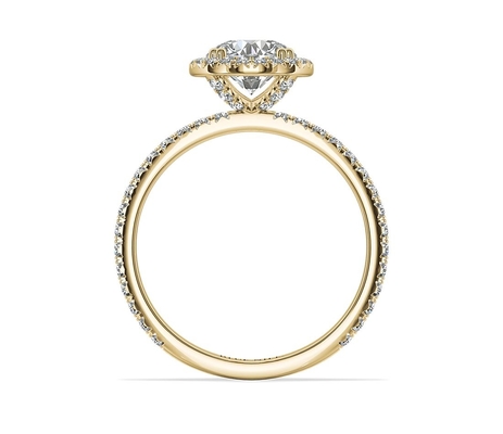 Gia Big Diamonds Woman Engagement luxuosa ouro 9K/14K/18K de Ring Real Solid