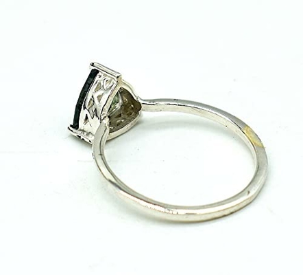 Moss Agate Gemstone Ring genuíno, Moss Agate Ring verde, anel bonito, Moss Agate Ring