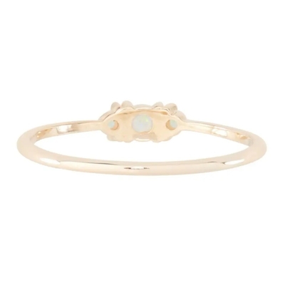 925 anéis chapeados da joia das mulheres de Opal Rings For Women Wholesale do ouro amarelo de Sterling Silver 14k