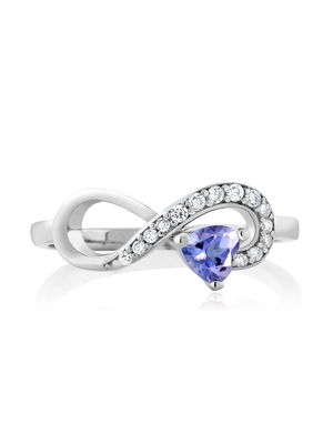 Ouro branco de Sapphire Engagement Ring Set 14 azuis antigos do estilo