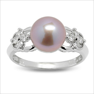 Melinda um acoplamento cultivado de água doce Ring For Women da pérola