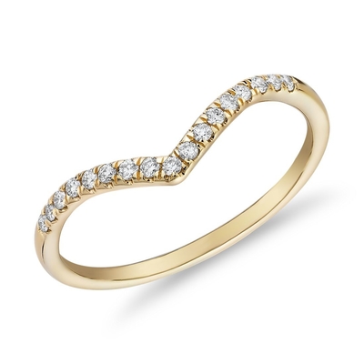 Com ouro 9k amarelo Pavé delicado rachou o anel de noivado do diamante da barra