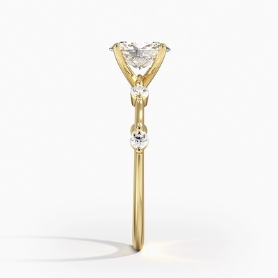 Aimee Diamond Engagement Ring With diamante oval de 0,75 quilates