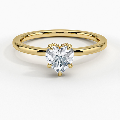 Halo escondido Diamond Elegant Engagement Ring Features secreto do halo