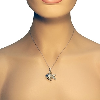 Joia da colar do pendente de Sterling Silver Blue Sea Turtle para a tartaruga Earings animal das senhoras das mulheres