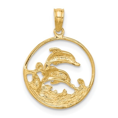 Quilate na colar de pouco peso amarela 18 da corrente da corda do ouro amarelo de Tuna Fish Pendant Charm With 14K do ouro amarelo dos quilates 10K