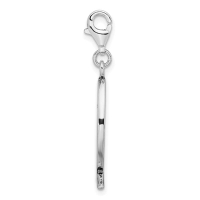 Quilate nos quilates Sterling Silver Polished Finish Enameled com o pendente do encanto dos peixes de Ichthus da semente de mostarda