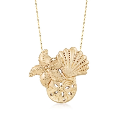 Colar de vidro da estrela do mar de Murano de turquesa italiana com ouro 18kt sobre Sterling
