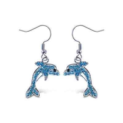 as aros da orelha dos brincos da aro do golfinho do ouro 14k amarelo ajustaram a joia fina da vida marinha animal para presentes das mulheres para ela