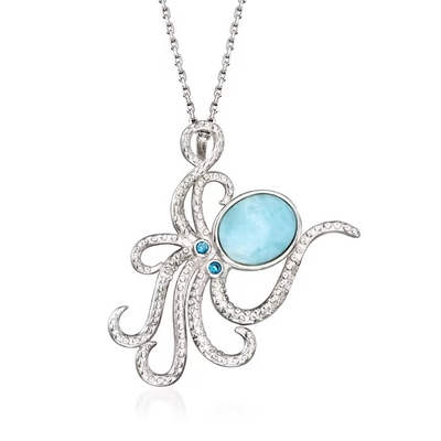Pendente de vidro da estrela do mar de Murano do italiano no ouro 18kt sobre Sterling