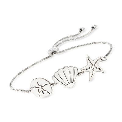 Ouro de Ross Simons Sea Life Bracelet With 18kt sobre Sterling Silver