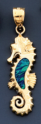 Pendente do golfinho do ouro 28.29mm dos homens 14k das mulheres das crianças com opala embutida
