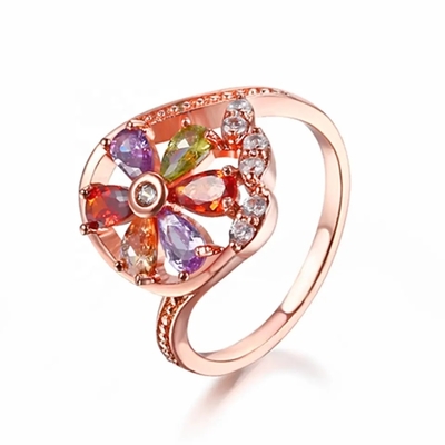 Garnet Morganite Peridot Crystal Zircon ajustou o anel do pendente da colar do brinco