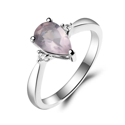 Anel de noivado místico de Topaz Mystic Topaz Birthstone Month do arco-íris novo de 925 Sterling Silver CZ