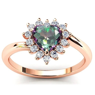 Por atacado 925 Sterling Silver Jewelry Square Shape Topaz Silver Ring místico
