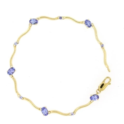 Por atacado pendente oval de Tanzanite do corte de 925 Sterling Silver Rose Gold Plated