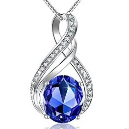 O halo de 925 Sterling Silver Ring Pendant Earring oval dá forma a grupos da joia de Tanzanite