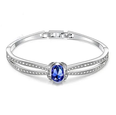 O halo de 925 Sterling Silver Ring Pendant Earring oval dá forma a grupos da joia de Tanzanite