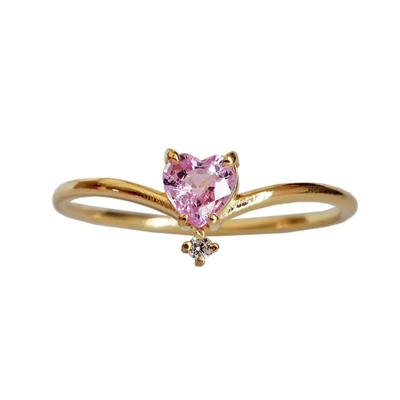 925 brincos do punho do Morganite de Platedt do ouro de Sterling Silver Round Shape Rose
