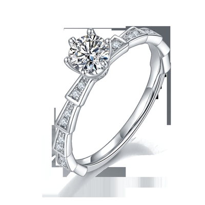 Moissanite branco anel original de Sytle e de Sapphire Platineve Diamonds Jewelry Women