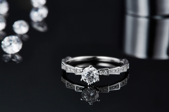 Moissanite branco anel original de Sytle e de Sapphire Platineve Diamonds Jewelry Women