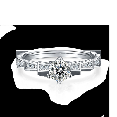 Moissanite branco anel original de Sytle e de Sapphire Platineve Diamonds Jewelry Women