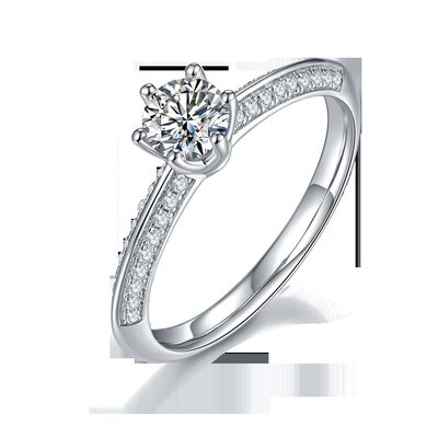 As mulheres brancas do acoplamento de Moissanite e de Sapphire Platineve Diamonds Jewelry soam