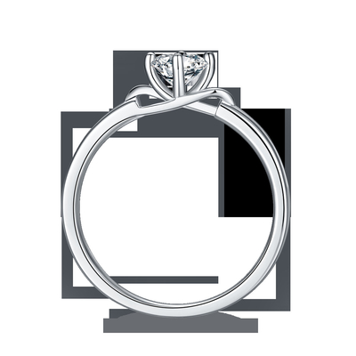 Quadrado branco Moissanite e Sapphire Platineve Diamonds Jewelry Women Ring With Silver 1.94CTW