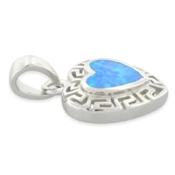 925 com joia fina do pendente da gota do laboratório do teste padrão de Sterling Silver Opal Greek em linha para mulheres