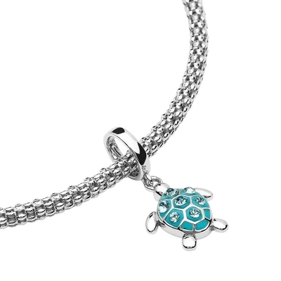 A palmeira do smoking de EZ oscila encanta 925 Sterling Silver Tree Pendant com o zirconita para o pendente