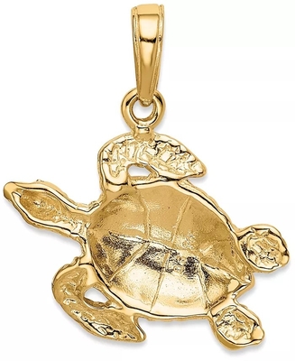 Grânulo do encanto da gota da tartaruga de mar  com os cristais crafted em Sterling Silver For Flawless Finish