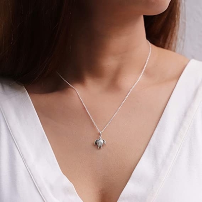 A palmeira do smoking de EZ oscila encanta 925 Sterling Silver Tree Pendant com o zirconita para o pendente