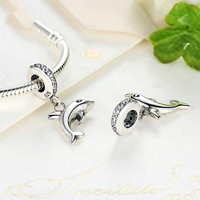 Owl Charm Bead Pendant Textured no ouro 14K com o ródio que chapeia para mulheres