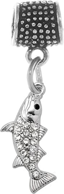 Cauda da sereia &amp; Shell Pearl Charm azuis 925 Sterling Silver Ocean Charm Beads para o bracelete &amp; a colar
