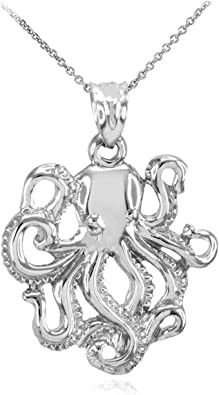 Colar do pendente de Sterling Silver Sea Turtle Animal da joia de Boma, 18 polegadas