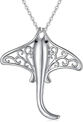 Pendente da colar de Sterling Silver High Polished Seashell com 18&quot; corrente da caixa