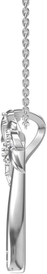 Sorriso de prata - colar contínua do pendente da árvore de Sterling Silver Beautiful Tropical Palm, com a corrente de âncora 17.5inch para mulheres