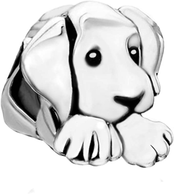 encantos de prata de encontro do grânulo do cão da joia de 1.5-2.5mm SBI para o pendente da colar dos braceletes