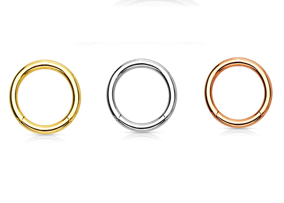 Hélice que perfura o Clicker do ouro 14K para o Tragus 16g-40g da cartilagem
