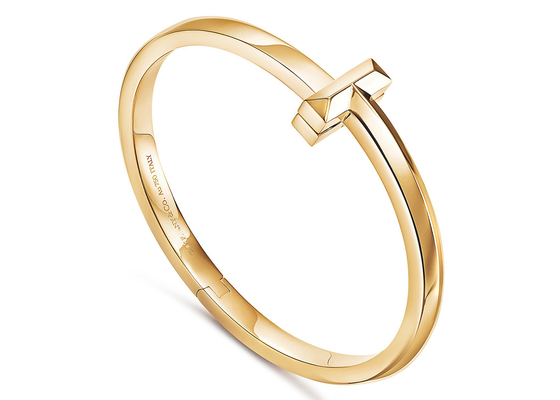 18K peso largo do T1 Diamond Hinged Bangle 43.31g para o aniversário